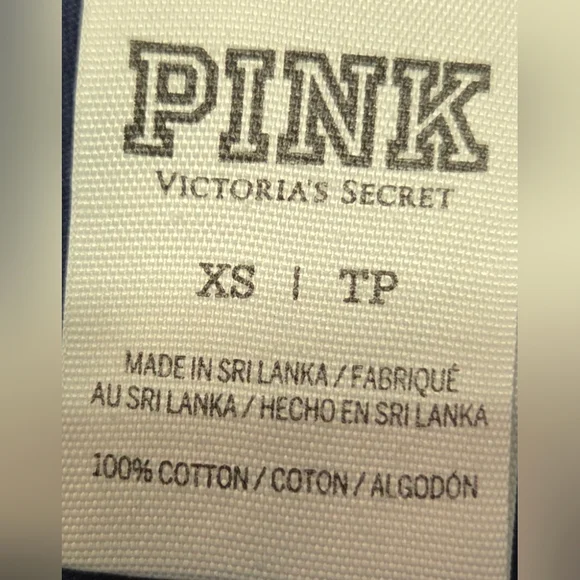 PINK Victoria's Secret Oversized Vintage Spellout Graphic Pocket Tee - Picture 5 of 5